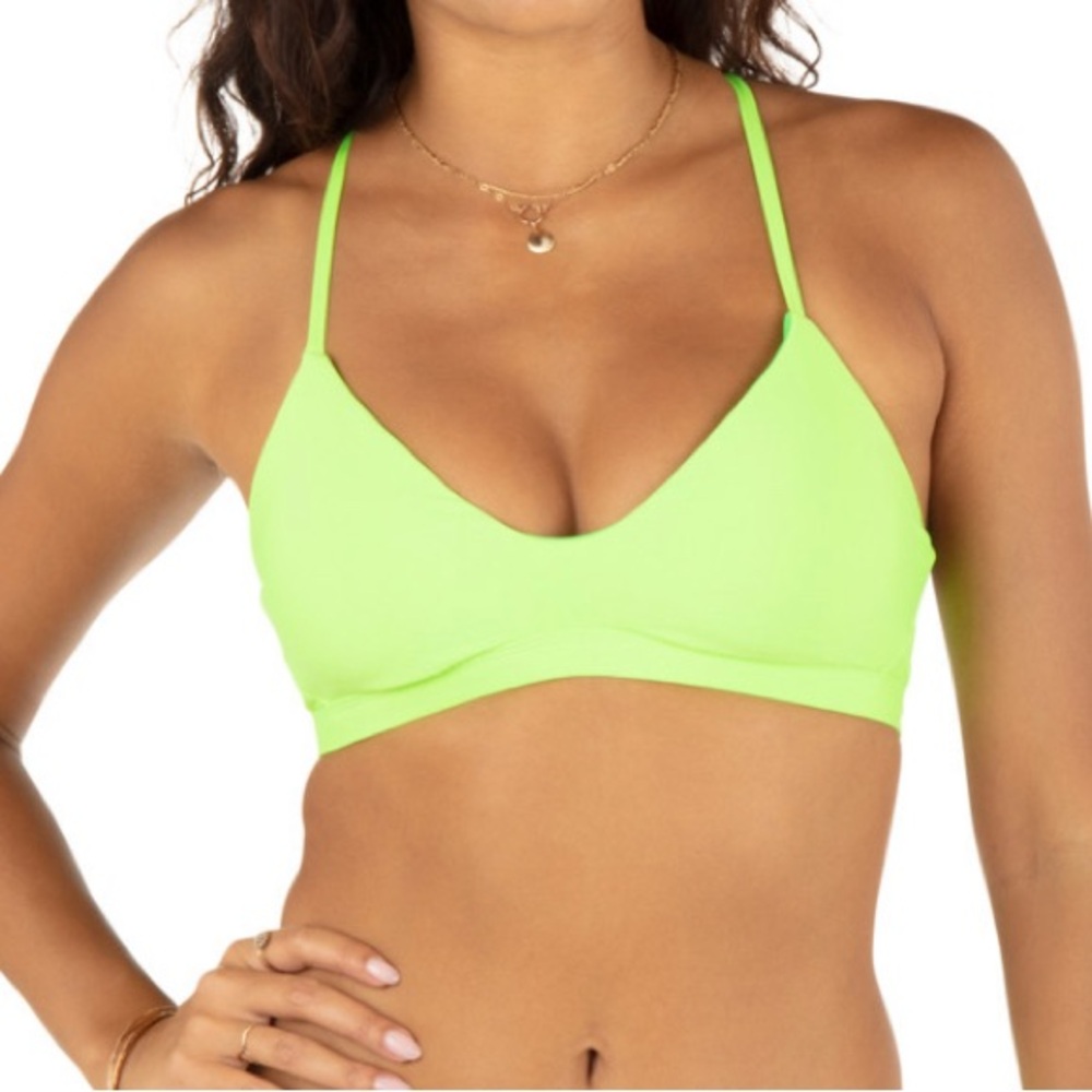 Hurley / Neon Green / Bikini Top /